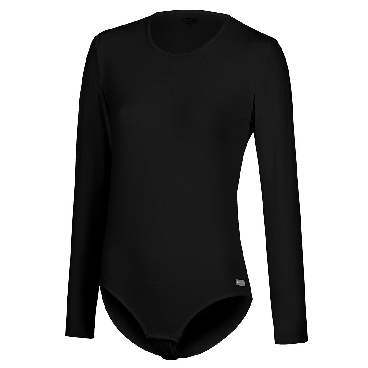 Body Manches Longues Col Rond Anti Froid Thermo Noir – Image 3