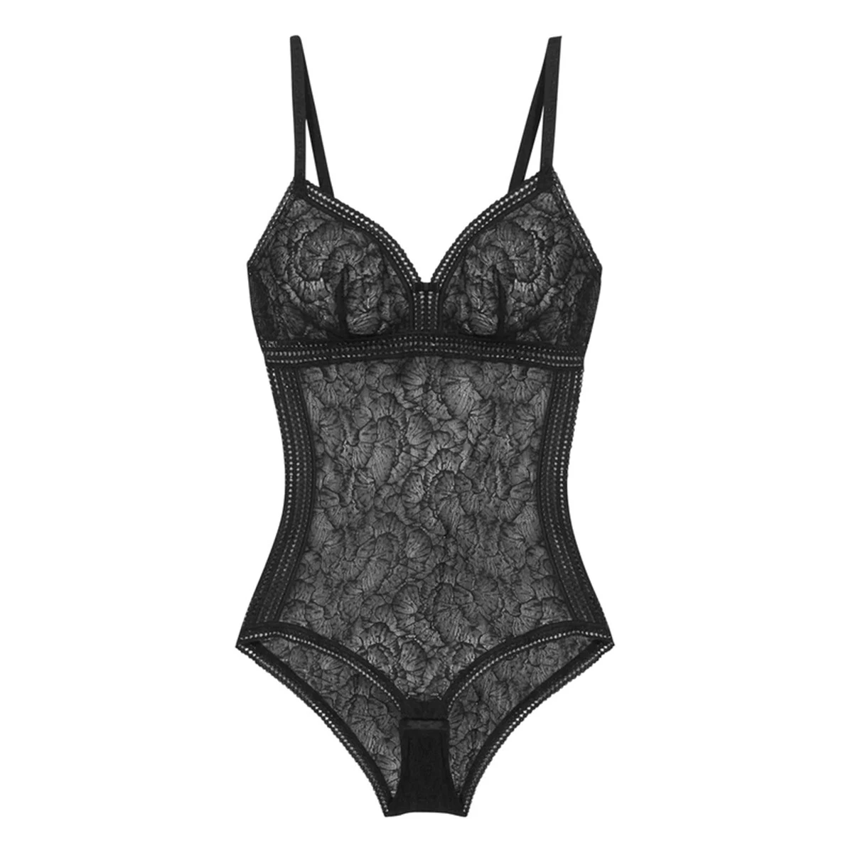 Body En Dentelle Sans Armatures Air De Lou Noir – Image 3