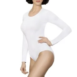 Body Manches Longues Col Rond Sara Blanc