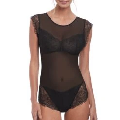 FANTASIE Body Sans Armatures Voile Et Dentelle Twilight Noir