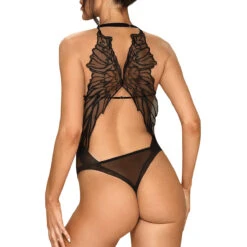 Obsessive Body String Sexy Avec Ailes Dans Le Dos Alifini Noir