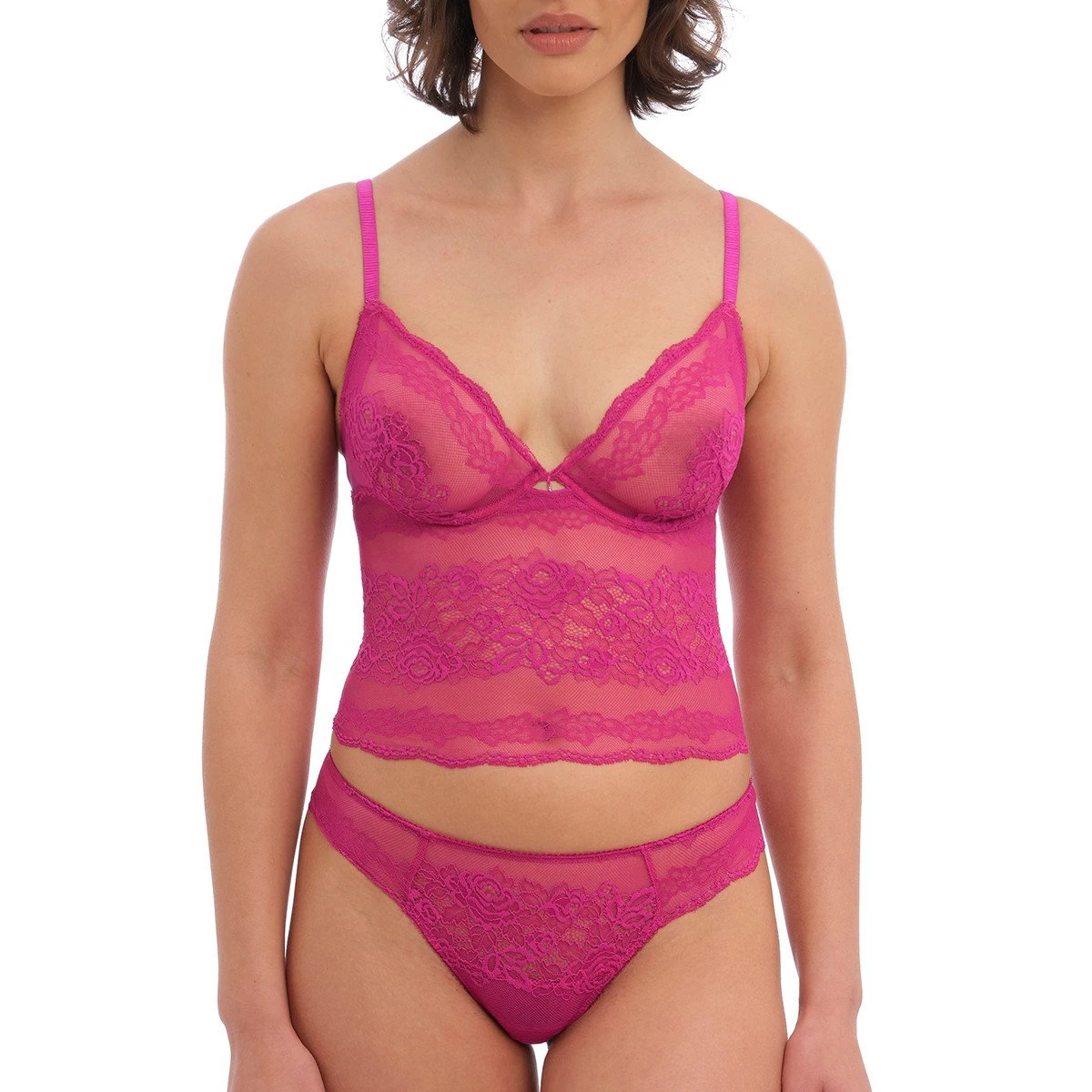 Wacoal Caraco à Armatures En Dentelle Ravissant Orchid Flower – Image 2