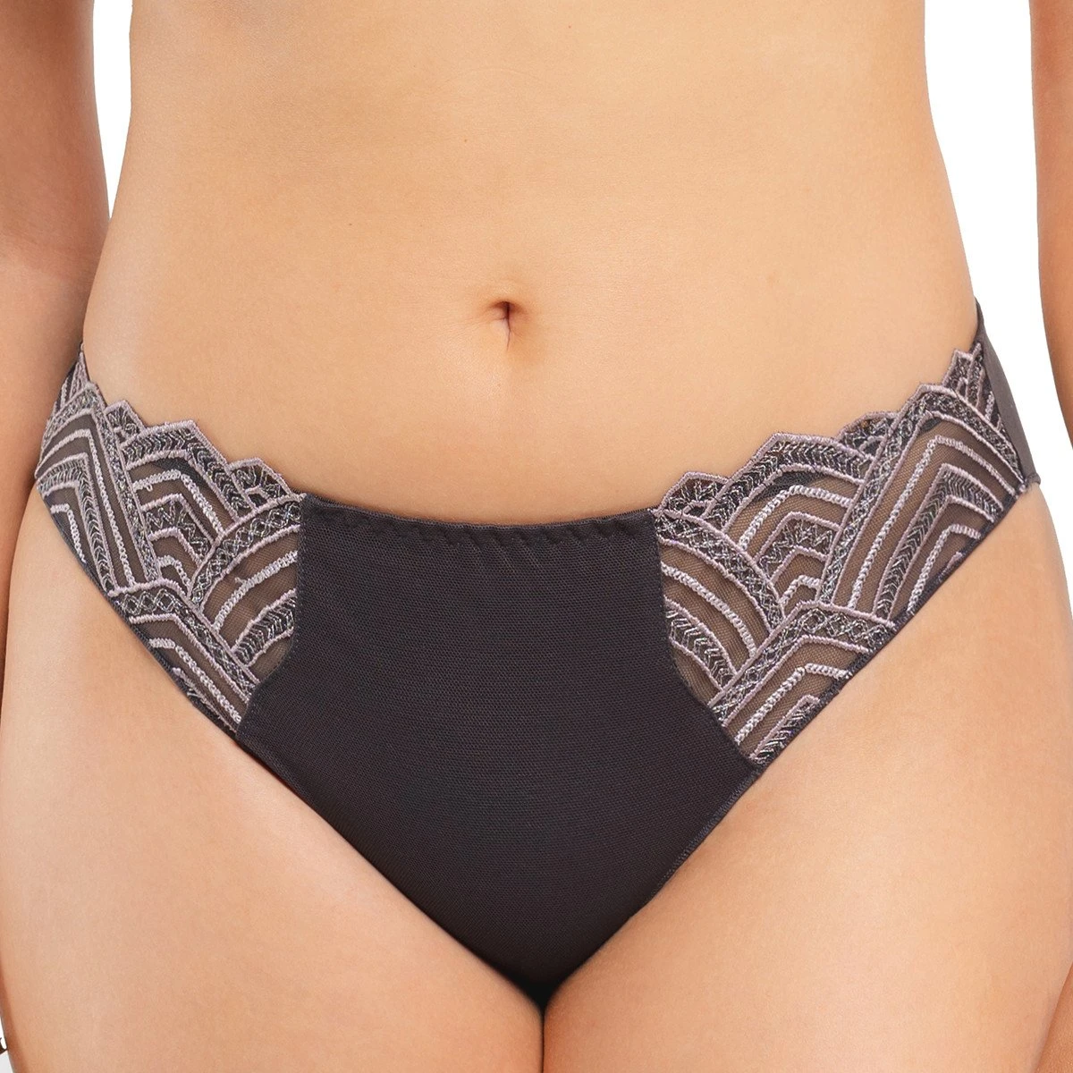 Culotte Avec Broderie Graal Smoke