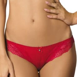 Culotte Brésilienne Taille Basse Scarlet Rouge
