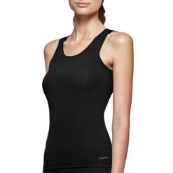 Débardeur Noir Tricot De Peau Régulateur De Température