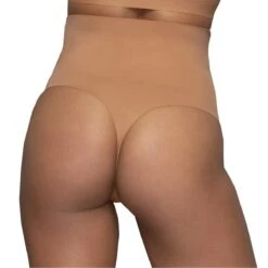 Bye Bra Gaine String Invisible Taille Haute Gainage Léger Light Brown