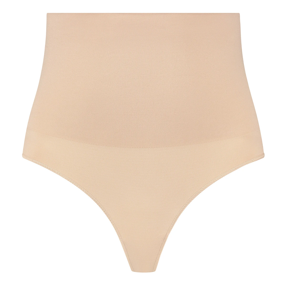 Bye Bra Gaine String Seamless Taille Haute Gainage Moyen Beige – Image 3