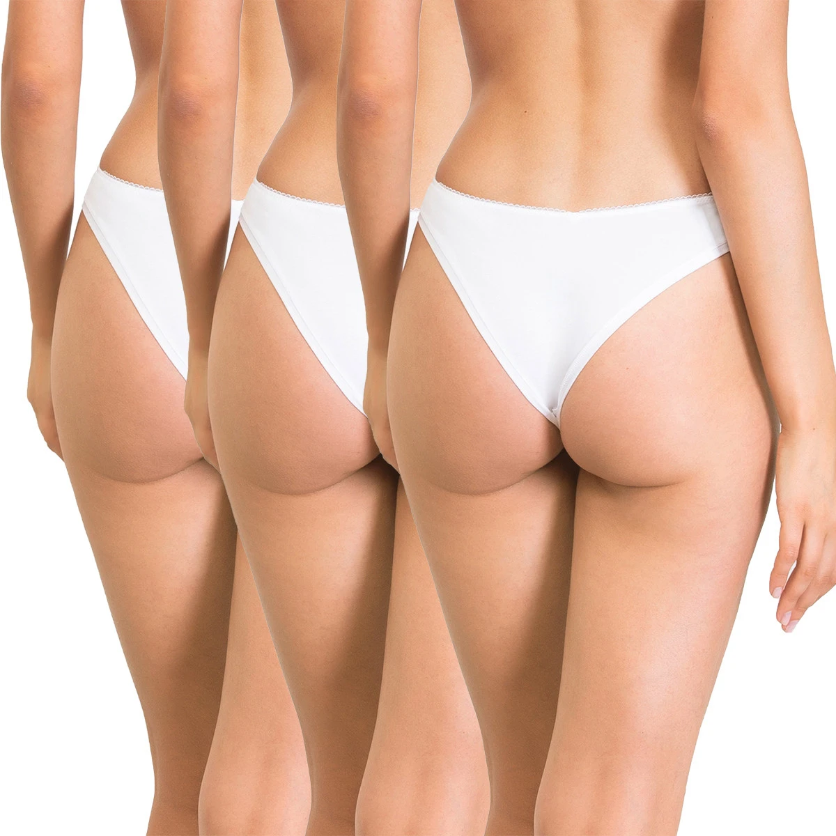 Lot De 3 Strings En Coton Biologique True Milk
