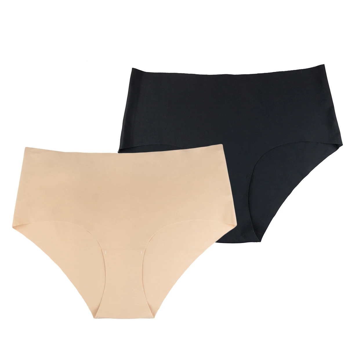 Bye Bra Pack De 2 Culottes Invisibles Taille Haute Beige Et Noir – Image 3