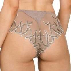 Shorty Brésilien Brodé Julia Taupe