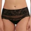 Wacoal Shorty Brésilien Taille Haute Ravissant Noir