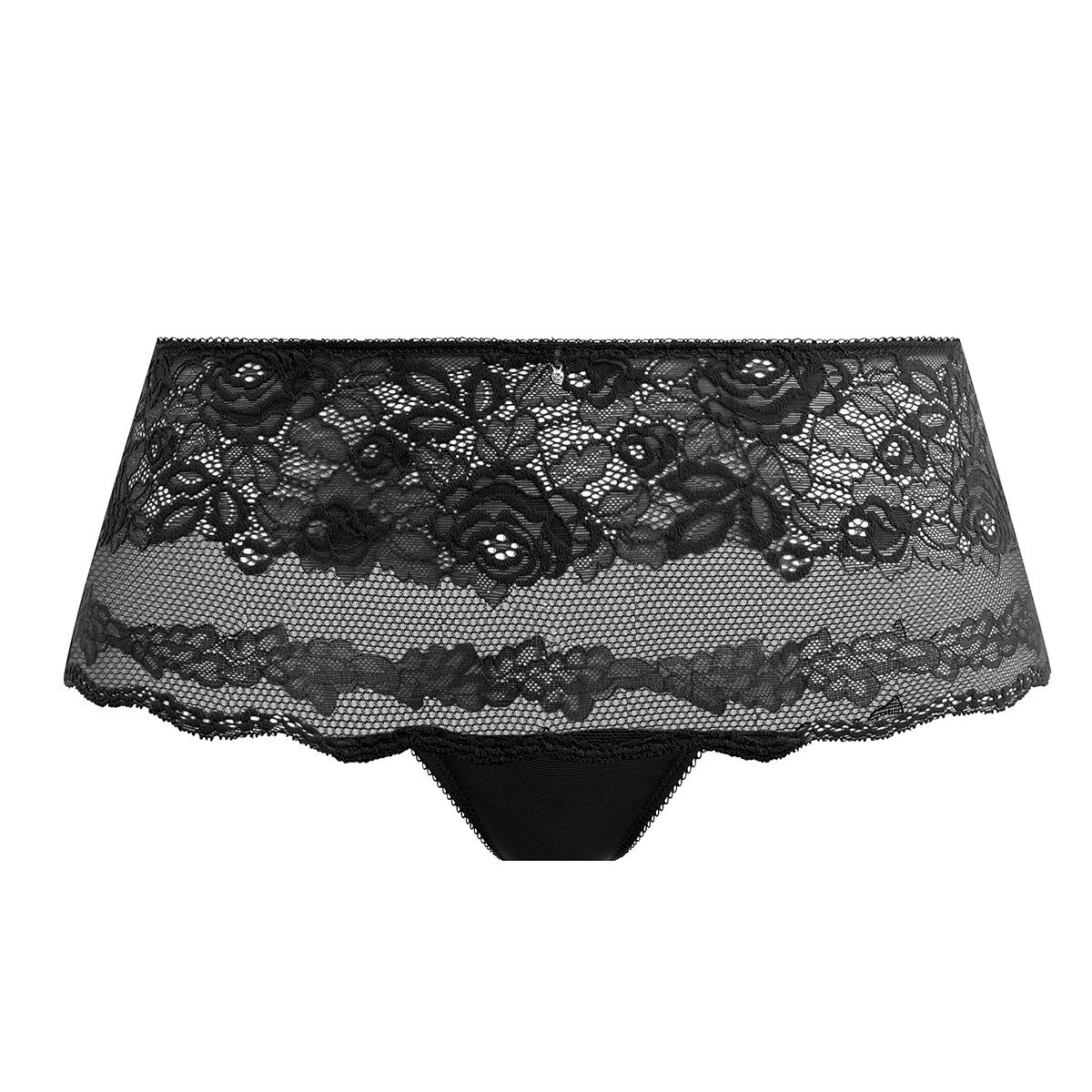 Wacoal Shorty Brésilien Taille Haute Ravissant Noir – Image 5