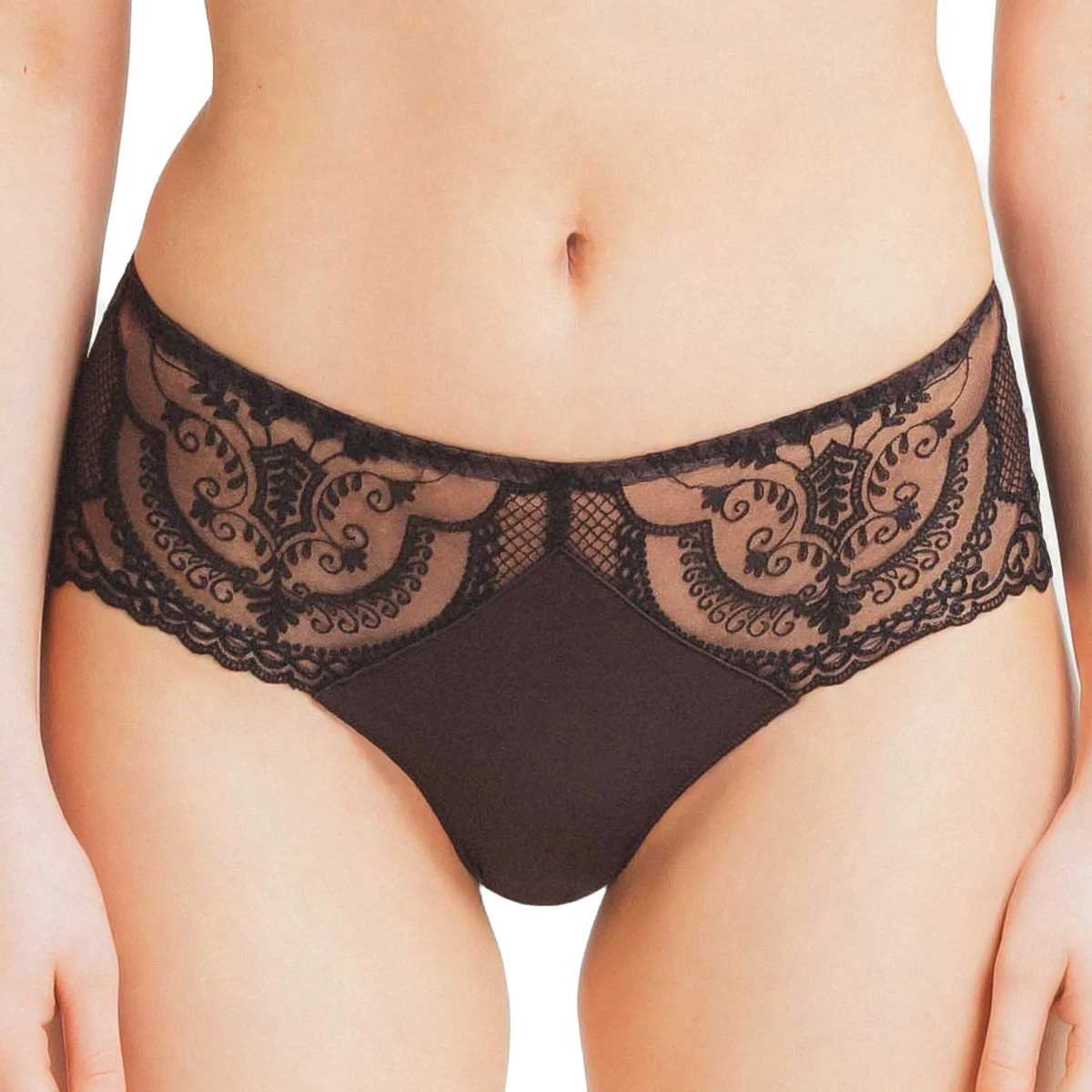 Shorty échancré Brodé Kant Wengé