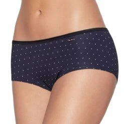 Eden Park Shorty Femme Bleu Foncé à Pois Blancs En Modal