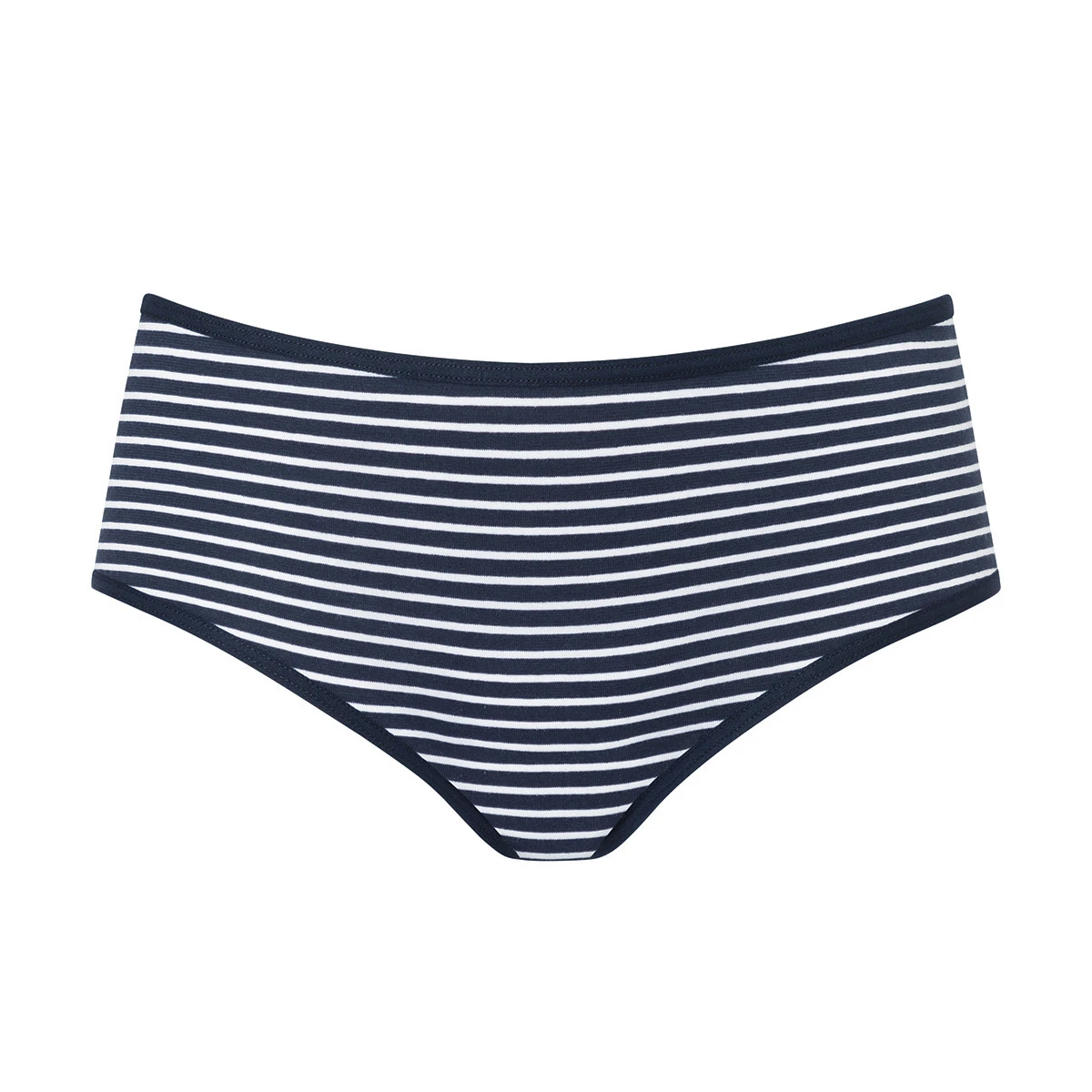 MEY Shorty Hipster Finitions Coutures Cotton Stripe Night Blue – Image 3