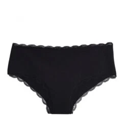 Shorty Menstruel Noir Flux Léger à Moyen En Coton Bio Sans Substances Nocives