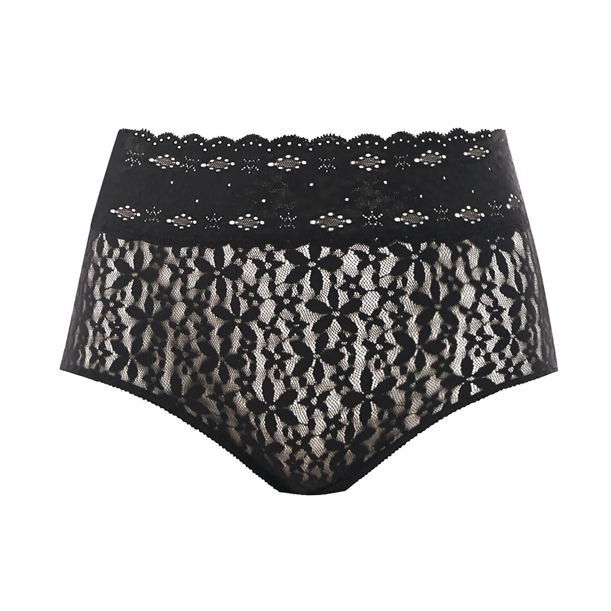 Wacoal Shorty Taille Haute En Dentelle Halo Lace Noir – Image 5
