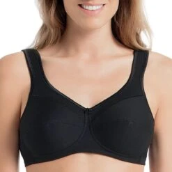 ANITA Soutien-gorge Confort En Coton Sans Armatures Jana Noir