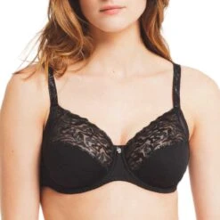 Soutien-gorge Emboîtant à Armatures Electric Waves Noir