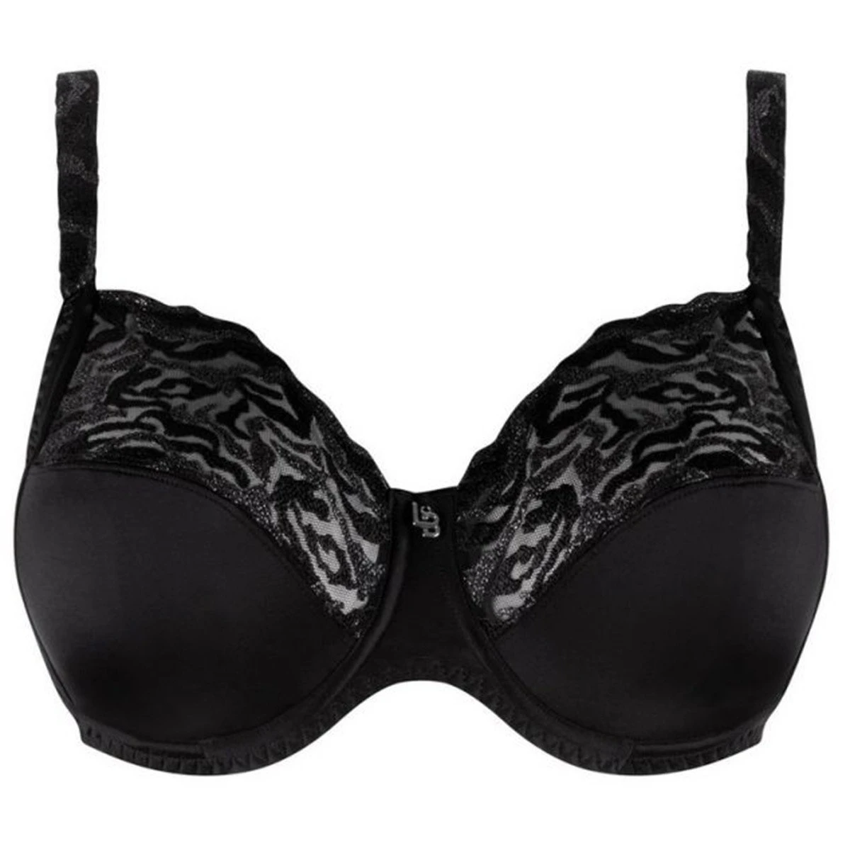 Soutien-gorge Emboîtant à Armatures Electric Waves Noir – Image 4