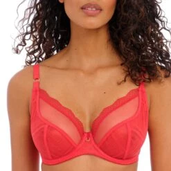 Soutien-gorge Plongeant à Armatures Freya Fatale Chilli Red