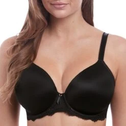 FREYA Soutien-gorge Plongeant Moulé à Armatures Expression Noir