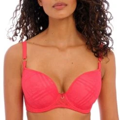Soutien-gorge Plongeant Paddé à Armatures Freya Fatale Chilli Red