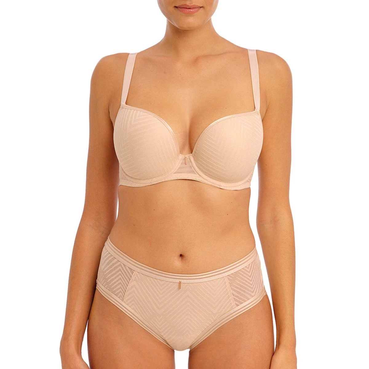 FREYA Soutien-gorge Plongeant Paddé à Armatures Tailored Natural Beige – Image 2