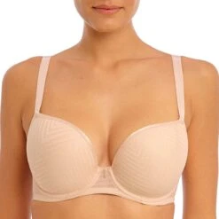 FREYA Soutien-gorge Plongeant Paddé à Armatures Tailored Natural Beige