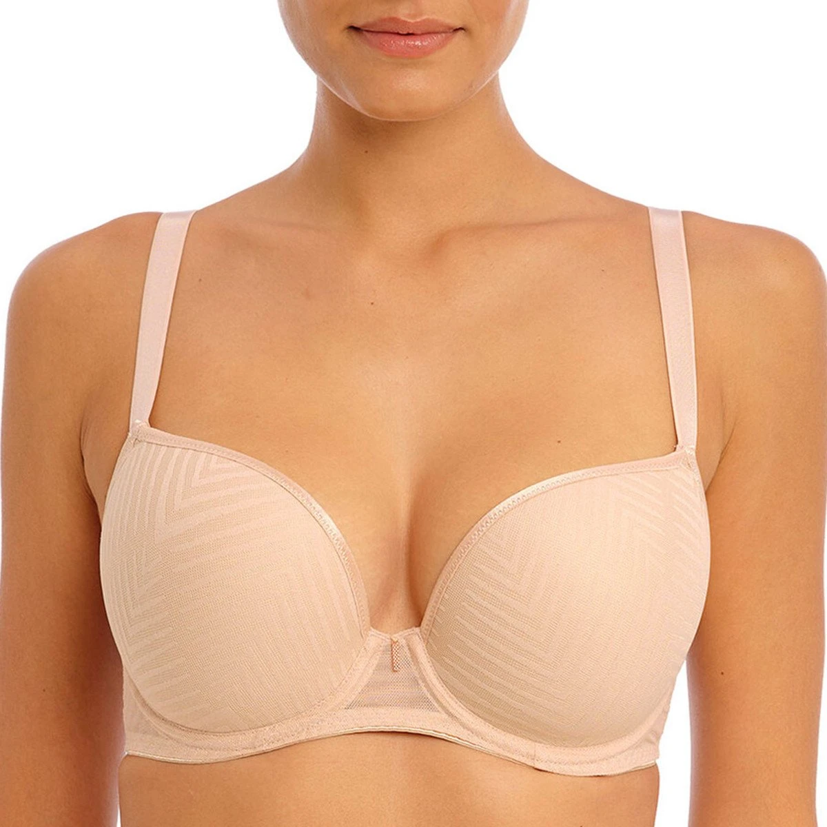 FREYA Soutien-gorge Plongeant Paddé à Armatures Tailored Natural Beige