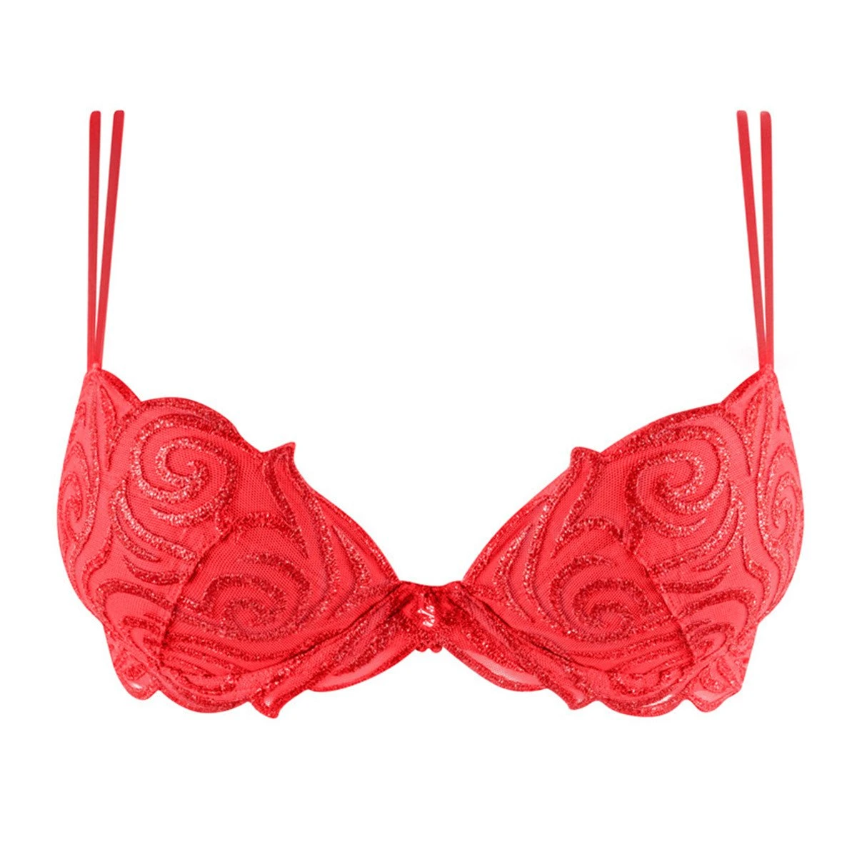 Soutien-gorge Push-up Avec Coussinets De Micro-billes Tribal Hibiscus – Image 4