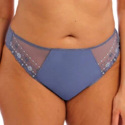 ELOMI String Avec Broderies Florales Matilda Denim Daisy