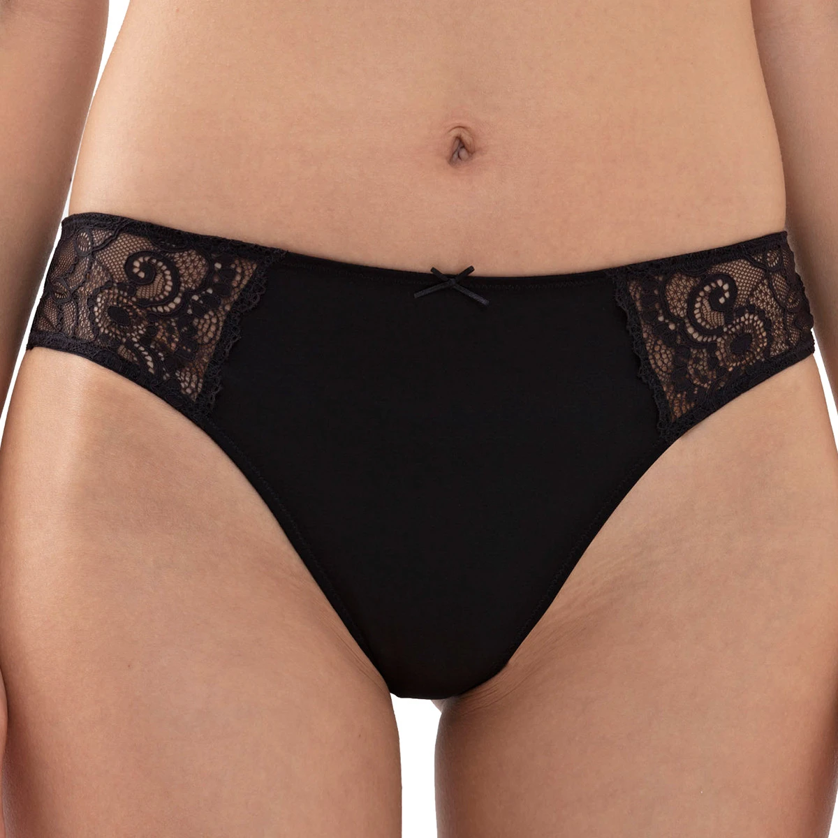 MEY String Brésilien En Dentelle éco-responsable Amorous Noir – Image 2