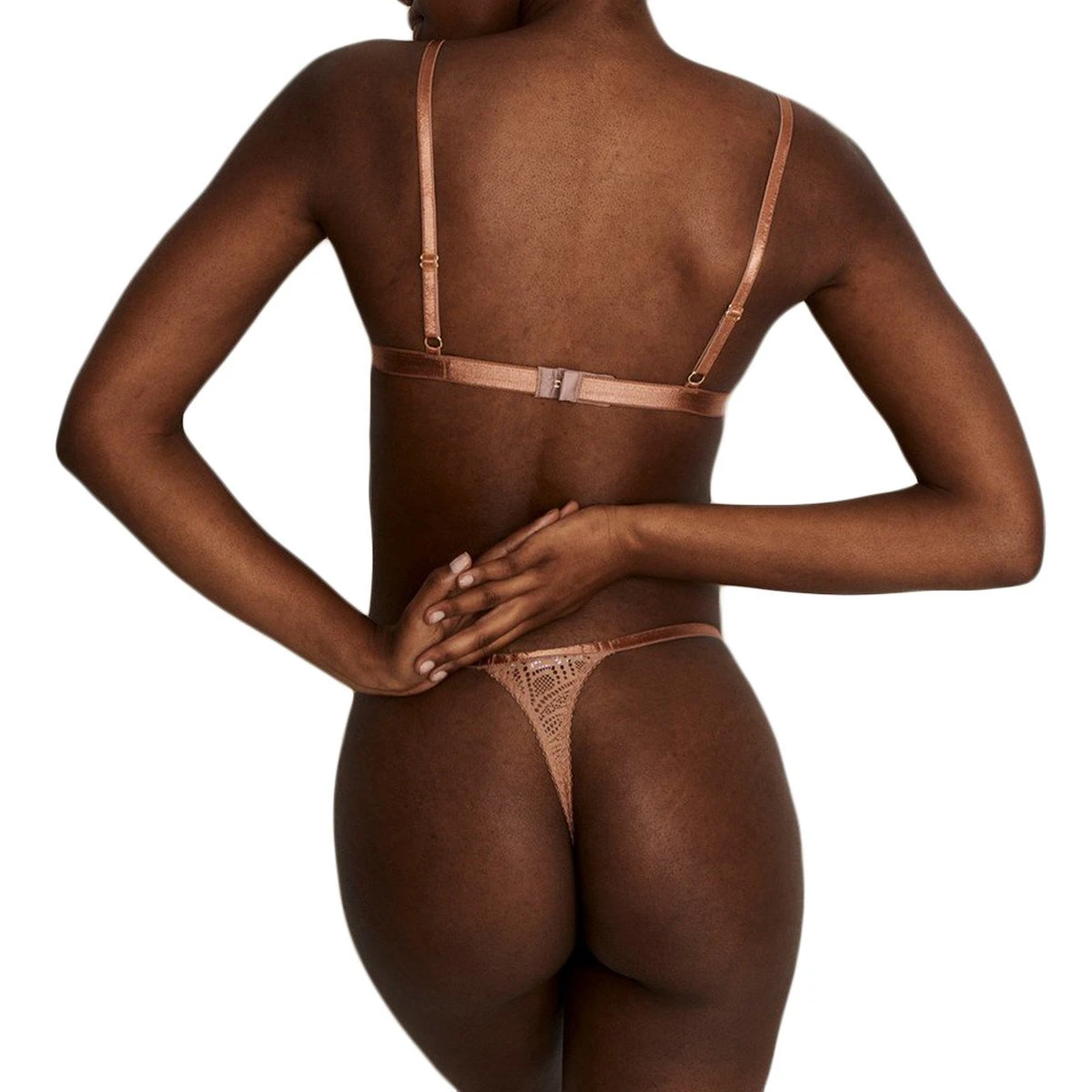 Underprotection String échancré En Dentelle Recyclée Et Vegan Luna Clay – Image 2