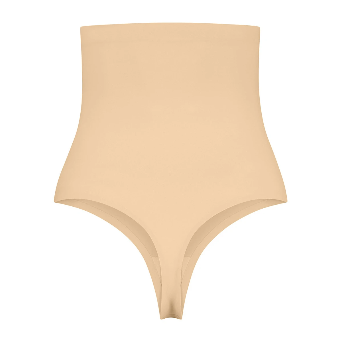 Bye Bra String Gainant Taille Haute Gainage Fort Beige – Image 5