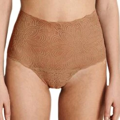 Underprotection String Taille Haute En Dentelle Ajourée Vegan Luna Clay