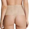 Underprotection String Taille Haute En Dentelle Recyclée Et Vegan Luna Nude