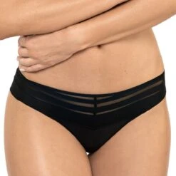String Tanga Glamour Luna Noir
