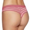 Eden Park Tanga Rose à Rayures Rose Clair En Coton Biologique