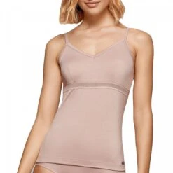 Top Débardeur à Bretelles En Lyocell Soft Premium Travel Rose
