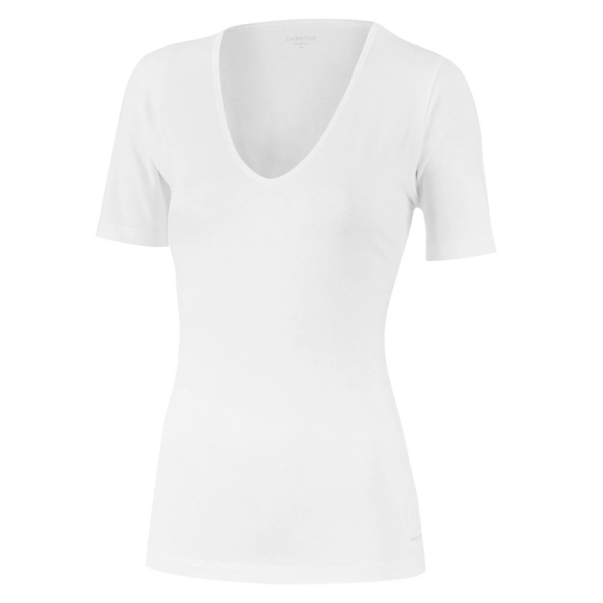 Tricot De Peau Col V Blanc Régulateur De Température – Image 3